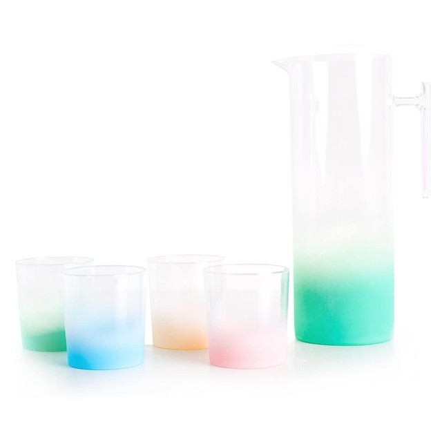 Sugar & Cloth Ombre Plastic Pitcher & Tumbler Set