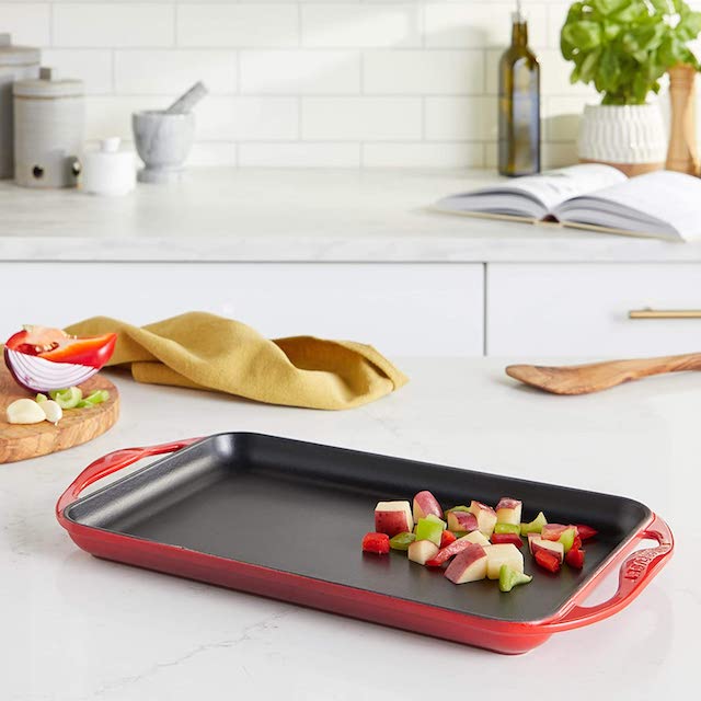 Le Creuset Enameled Cast Iron Rectangular Skinny Griddle