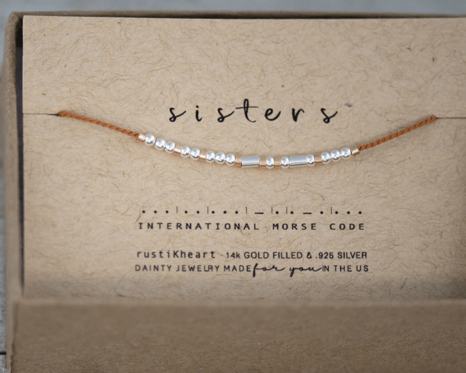Etsy Morse Code Bracelet