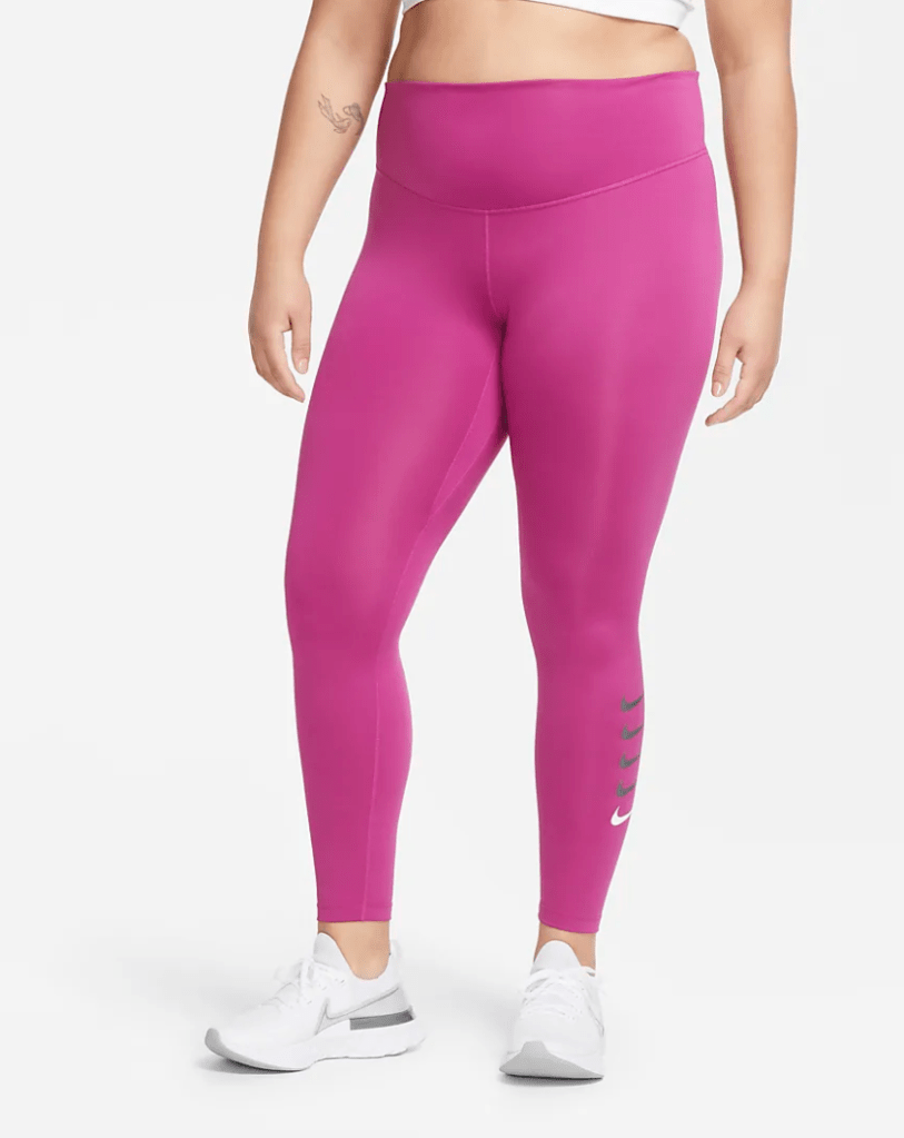nike running plus size swoosh tights