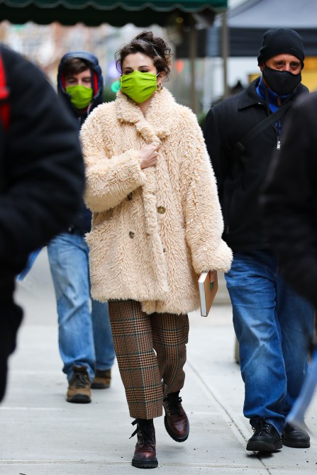 STYLECASTER | Selena Gomez Teddy Coat