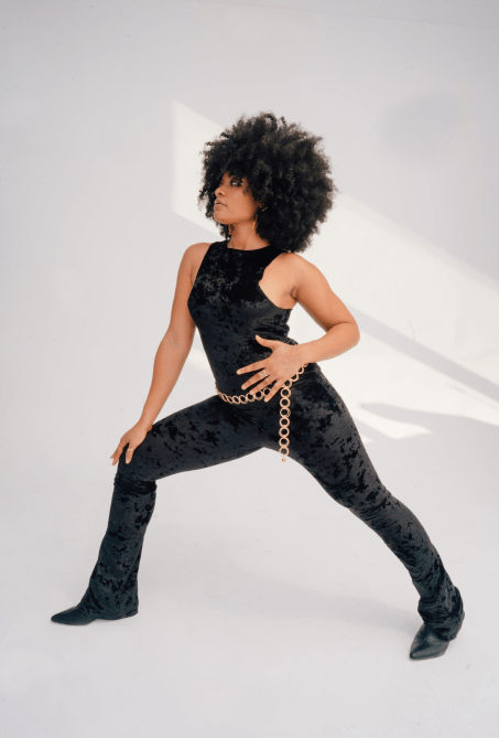 Theophilio Black Crushed Velvet Flare Pant