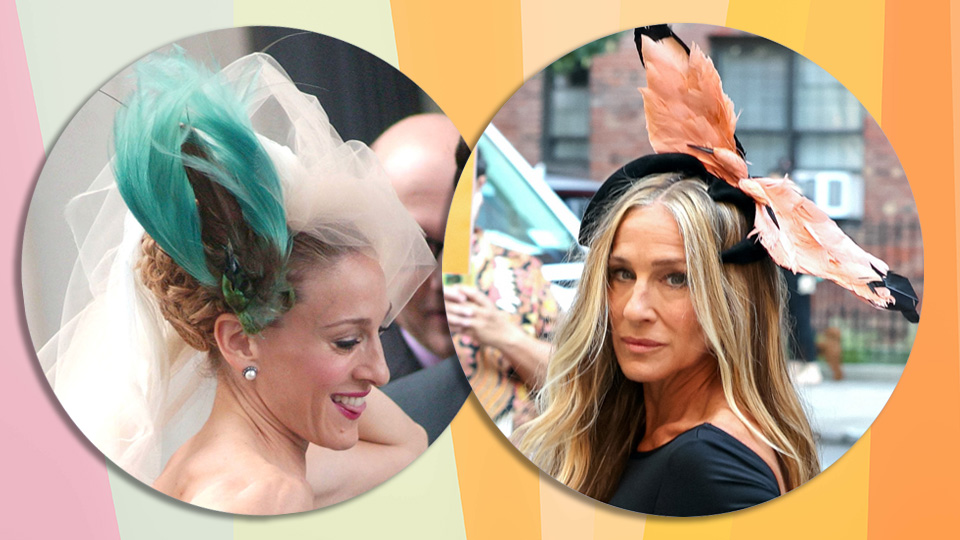 STYLECASTER | Carrie Bradshaw Bird In Hair