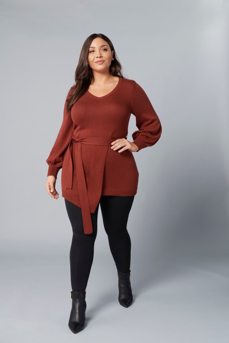 girl with curves sweater