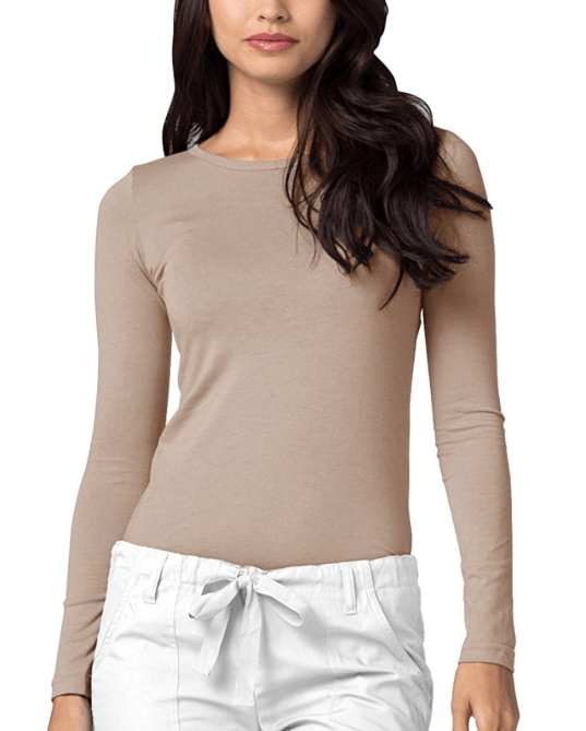Adar Underscrubs for Women - Long Sleeve Underscrub Comfort Tee