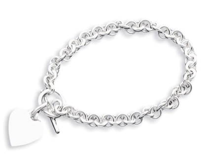 Heart Disc Chain Necklace