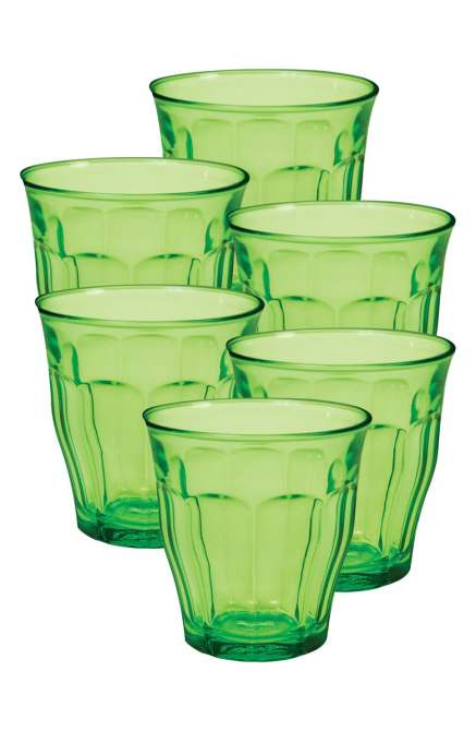 Picardie Set of 6 8.75-Ounce Tempered Glass French Tumblers