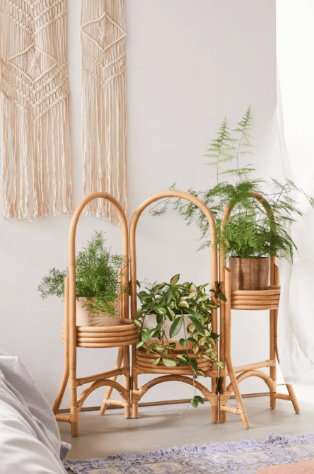 rattan plant stand urban outfitters