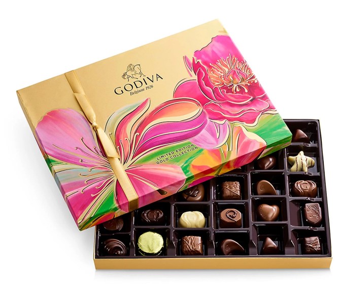 Godiva 36-Piece Spring Assorted Chocolate Gift Box QVC