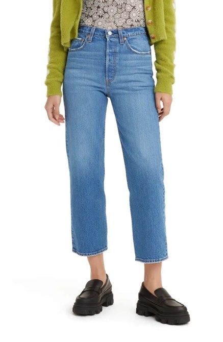 Levi's Ribcage High Waist Ankle Straight Leg Jeans Nordstrom