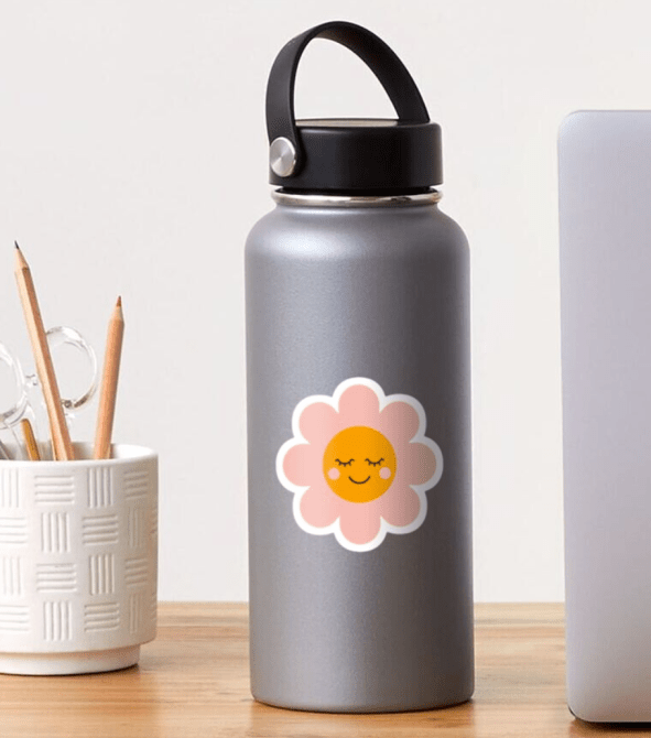 Happy Flower by Suzie London Sticker