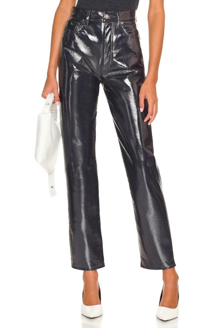 AGOLDE Recycled Leather 90's Pinch Waist Pant Revolve