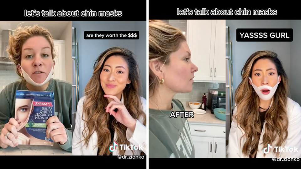 Mediheal V.T.R. chin mask TikTok