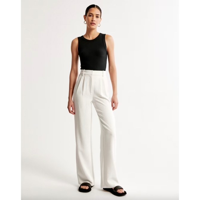 A&F Sloane Tailored Premium Crepe Pant