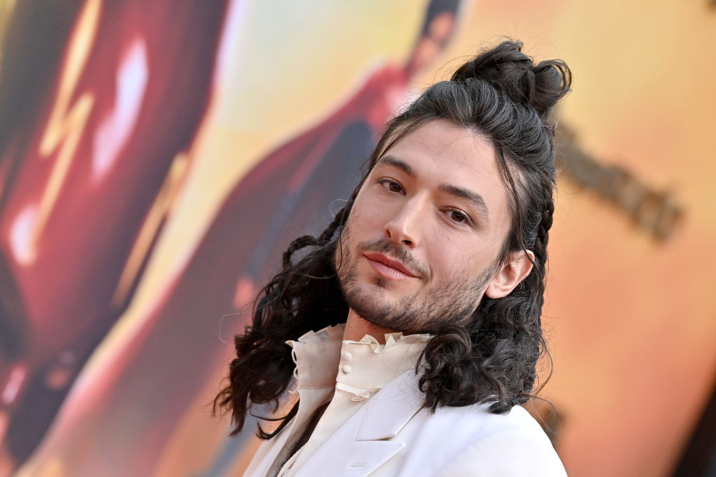 Ezra Miller attends the Los Angeles Premiere of Warner Bros. "The Flash" at Ovation Hollywood on June 12, 2023 in Hollywood, California.