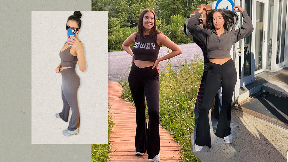 how to wear flare leggings