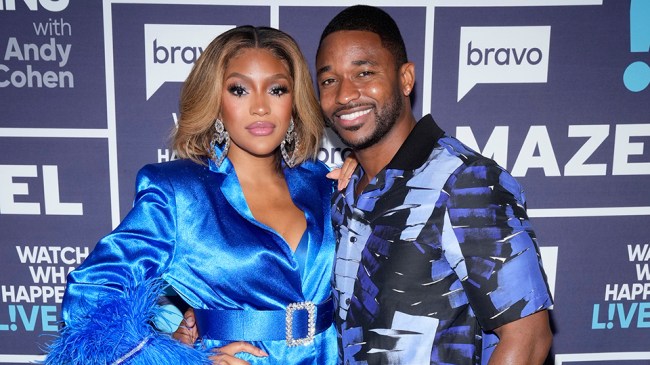 WATCH WHAT HAPPENS LIVE WITH ANDY COHEN -- Episode 19127 -- Pictured: (l-r) Drew Sidora, Ralph Pittman -- (Photo by: Charles Sykes/Bravo via Getty Images)