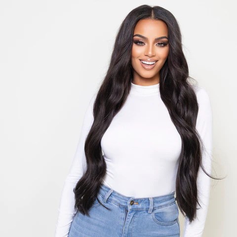 crown® clip in | deepest brown/near black