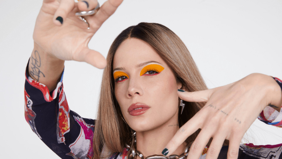 Halsey's quotes about About-Face products and her love for astrology