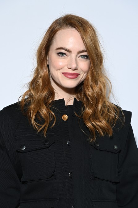 PARIS, FRANCE - MARCH 07: Emma Stone attends the Louis Vuitton Womenswear Fall/Winter 2022/2023 show as part of Paris Fashion Week on March 07, 2022 in Paris, France.