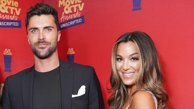 SANTA MONICA, CALIFORNIA: In this image released on June 5, (L-R) Brandi Marshall, Tyler Stanaland, and Alex Hall attend the 2022 MTV Movie & TV Awards: UNSCRIPTED at Barker Hangar in Santa Monica, California and broadcast on June 5, 2022. (Photo by Presley Ann/Getty Images for MTV)