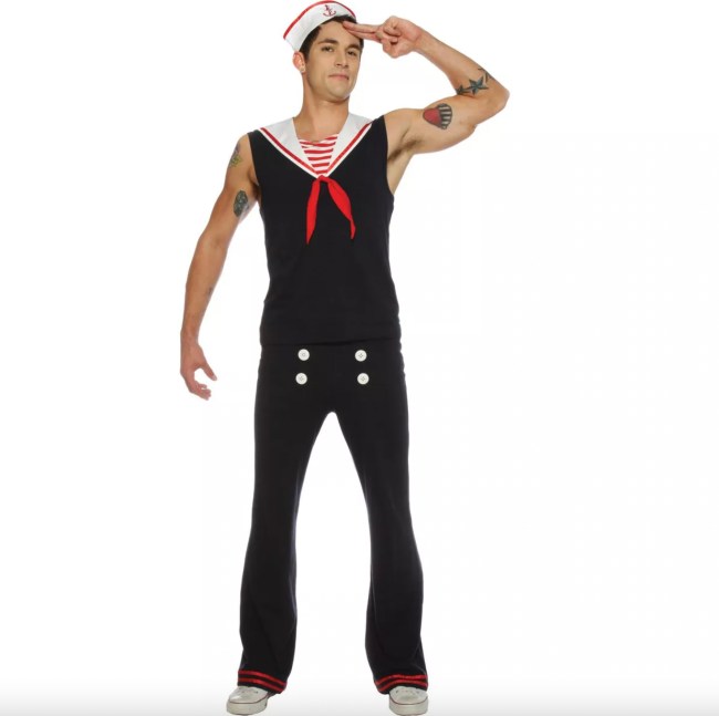 Seeing Red Retro Sailor Men's Costume
