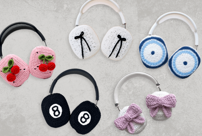 Crochet Headphone Covers