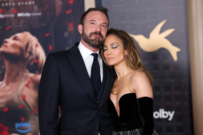 HOLLYWOOD, CALIFORNIA - FEBRUARY 13: (L-R) Ben Affleck and Jennifer Lopez attend the Los Angeles premiere of Amazon MGM Studios "This Is Me...Now: A Love Story" at Dolby Theatre on February 13, 2024 in Hollywood, California.