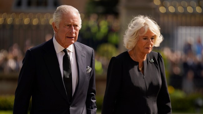 King Charles III and Queen Camilla react to Thomas Kingston's death. They view floral tributes left outside Hillsborough Castle on September 13, 2022 in Hillsborough, United Kingdom. King Charles III is visiting Northern Ireland for the first time since ascending to the throne following the death of his mother, Queen Elizabeth II, who died at Balmoral Castle on September 8, 2022.