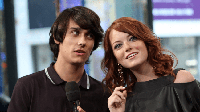 Emma Stone and Teddy Geiger