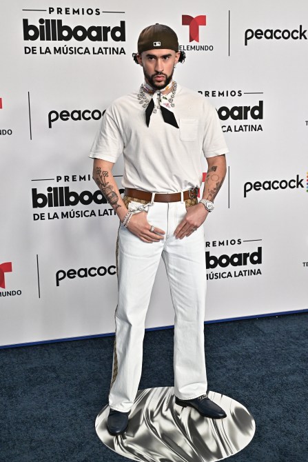 Bad Bunny at the Billboard Latin Music Awards.