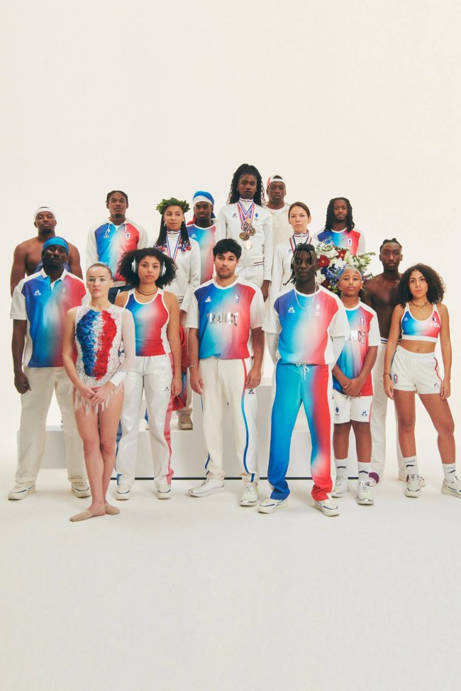 The French National Team's uniforms for the Paris 2024 Olympics, designed by Stephane Ashpool