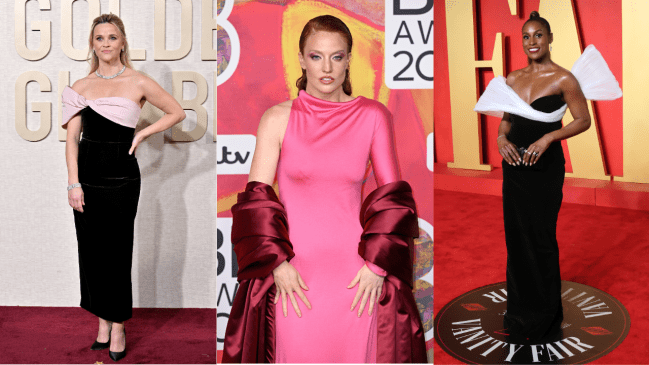 Single sleeve dresses on the red carpets for spring 2024.