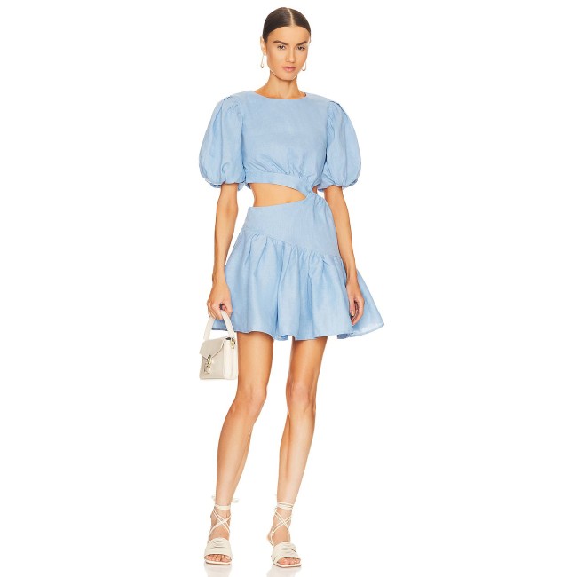 Best Summer Wedding Guest Dresses: Bardot Mimi Linen Mini Dress