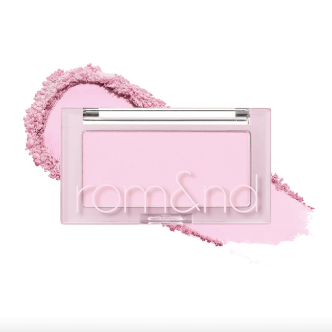 Rom&nd Better Than Cheek Blush in Odi Milk, a pale pink powder blush.