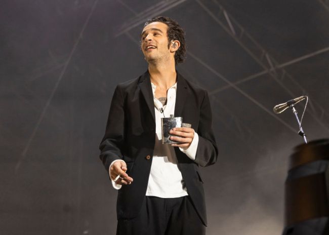 Matty Healy of The 1975 performs on day 2 of Music Midtown 2023 at Piedmont Park on September 16, 2023 in Atlanta, Georgia.