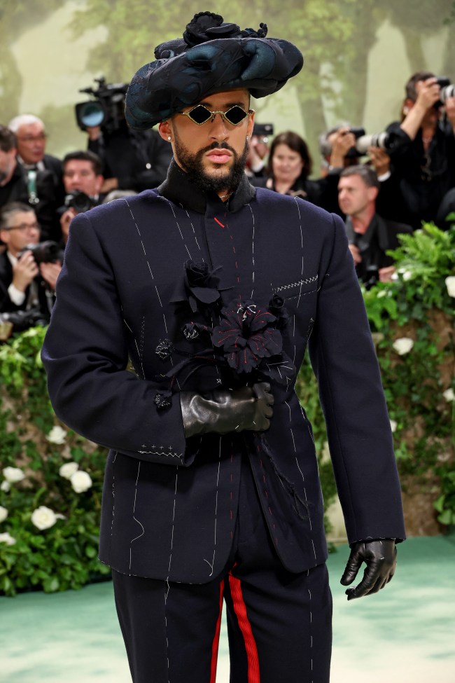 Bad Bunny attends The 2024 Met Gala Celebrating "Sleeping Beauties: Reawakening Fashion" at The Metropolitan Museum of Art on May 06, 2024 in New York City.