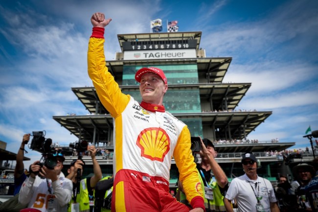 Josef Newgarden winning Indy 500 2023.