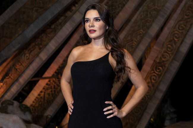 Paola Paulin attends "The Lord Of The Rings: The Rings Of Power" red carpet at Colegio Vizcainas on August 17, 2022 in Mexico City, Mexico.