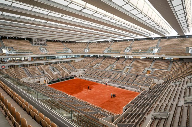 Stade Roland Garros in Paris, France.