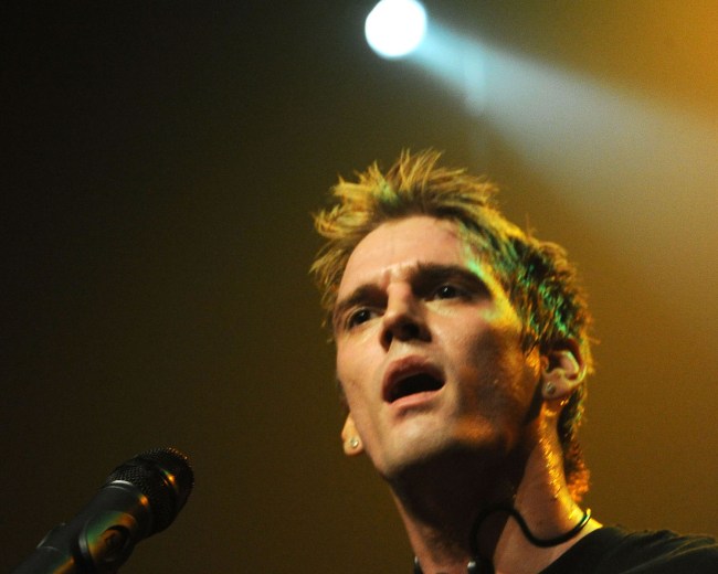 Aaron Carter at Gramercy Theatre on March 3, 2013 in New York City.