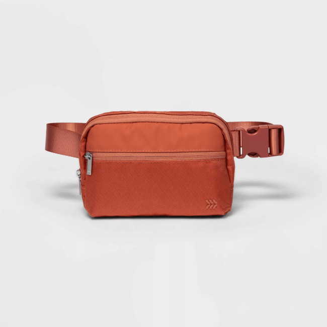 All in Motion Belt Fanny Pack in Apricot Orange