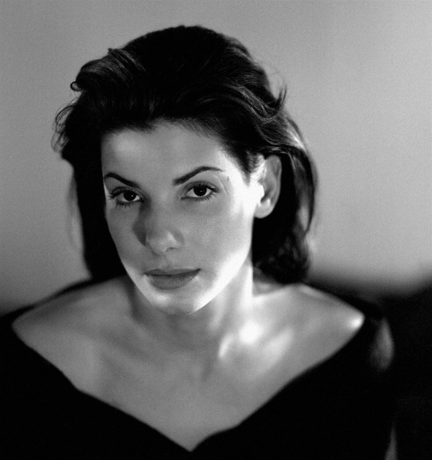 Actress Sandra Bullock poses for a photo shoot in 1993 at her residence in Los Angeles, California. (