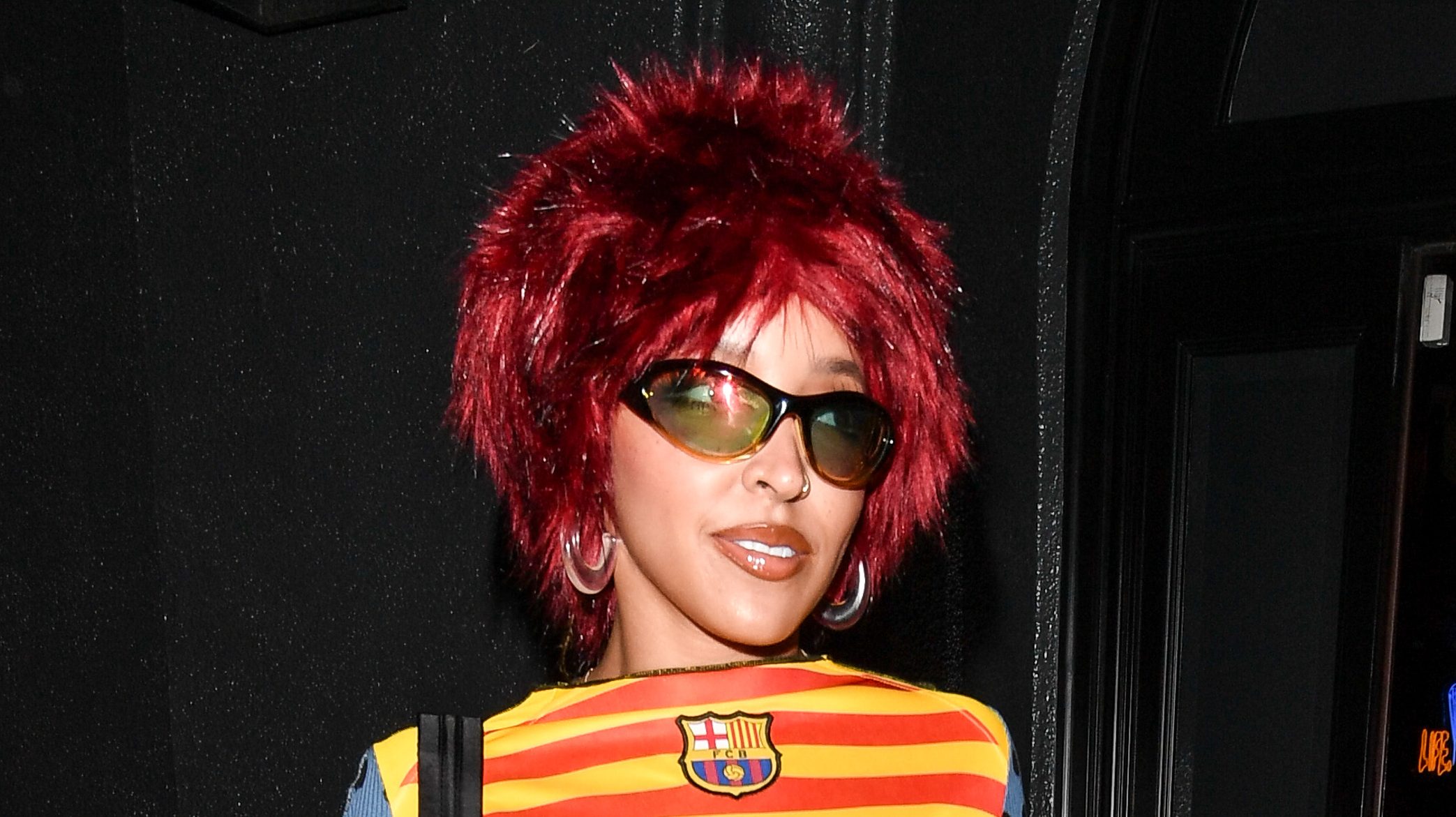 Tinashe is seen at Craig's restaurant on June 04, 2024 in Los Angeles, California.