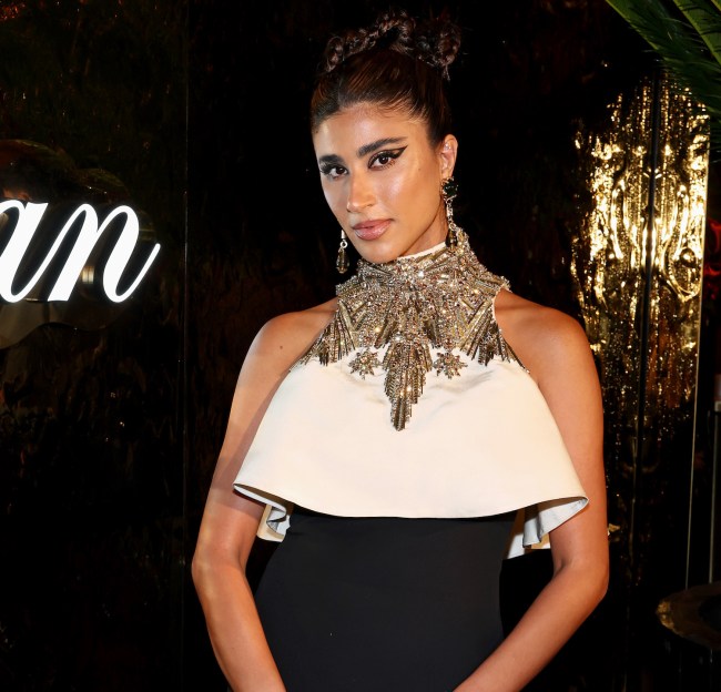 Laila Abdallah attends the Kilian Paris "Sunkissed Goddess" Party at the 77th annual Cannes Film Festival at Salama Restaurant on May 22, 2024 in Cannes, France.