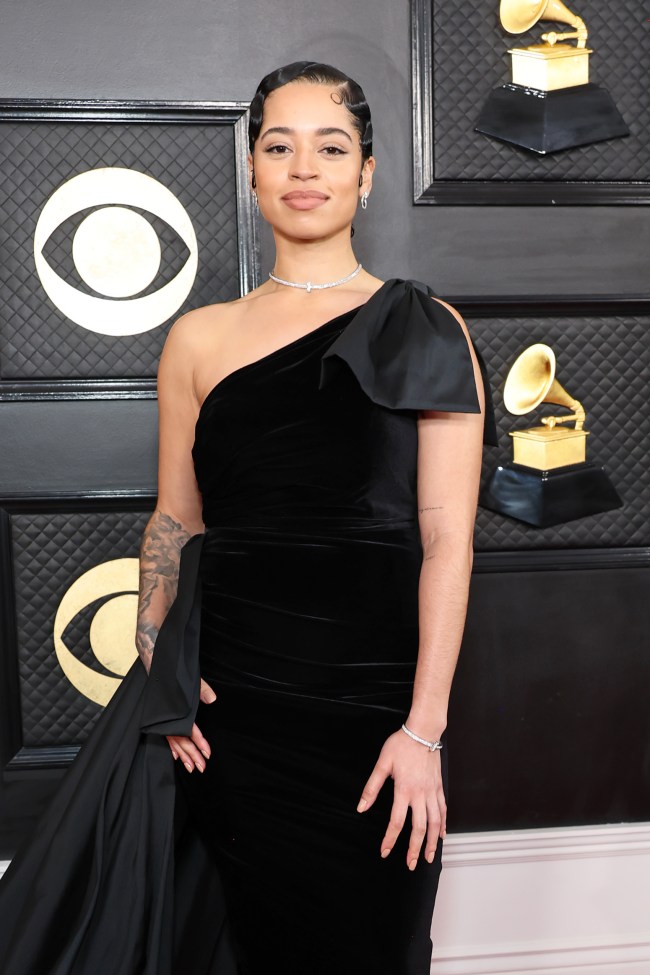 Ella Mai attends the 65th GRAMMY Awards on February 05, 2023 in Los Angeles, California.