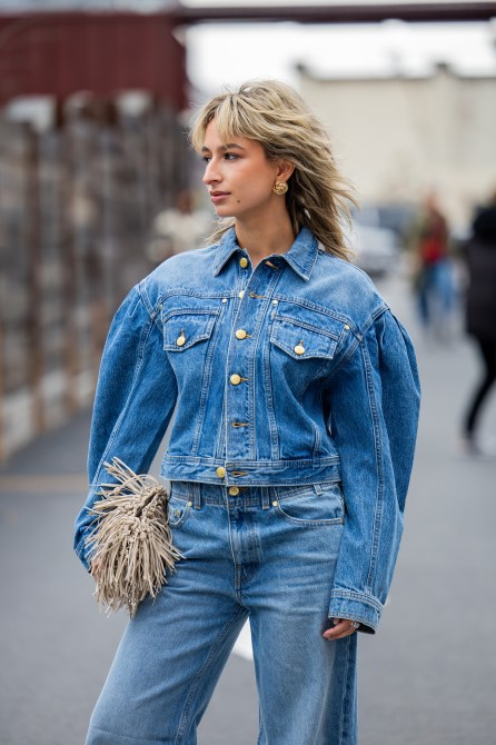 STYLECASTER | Back to school outfit, canadian tuxedo.