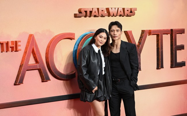LONDON, ENGLAND - MAY 28: Dianne Doan and Manny Jacinto attend the UK Premiere of Lucasfilm's "Star Wars: The Acolyte" at Odeon Luxe Leicester Square on May 28, 2024 in London, England.