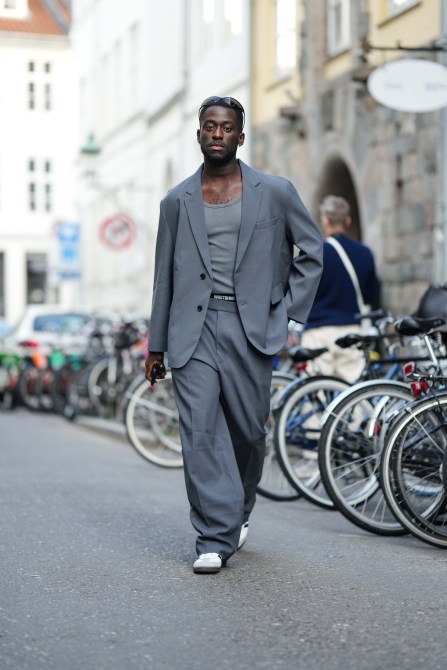 STYLECASTER | Minimalist Outfits for Men, Grey suit