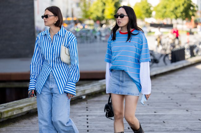 how to style a denim skirt